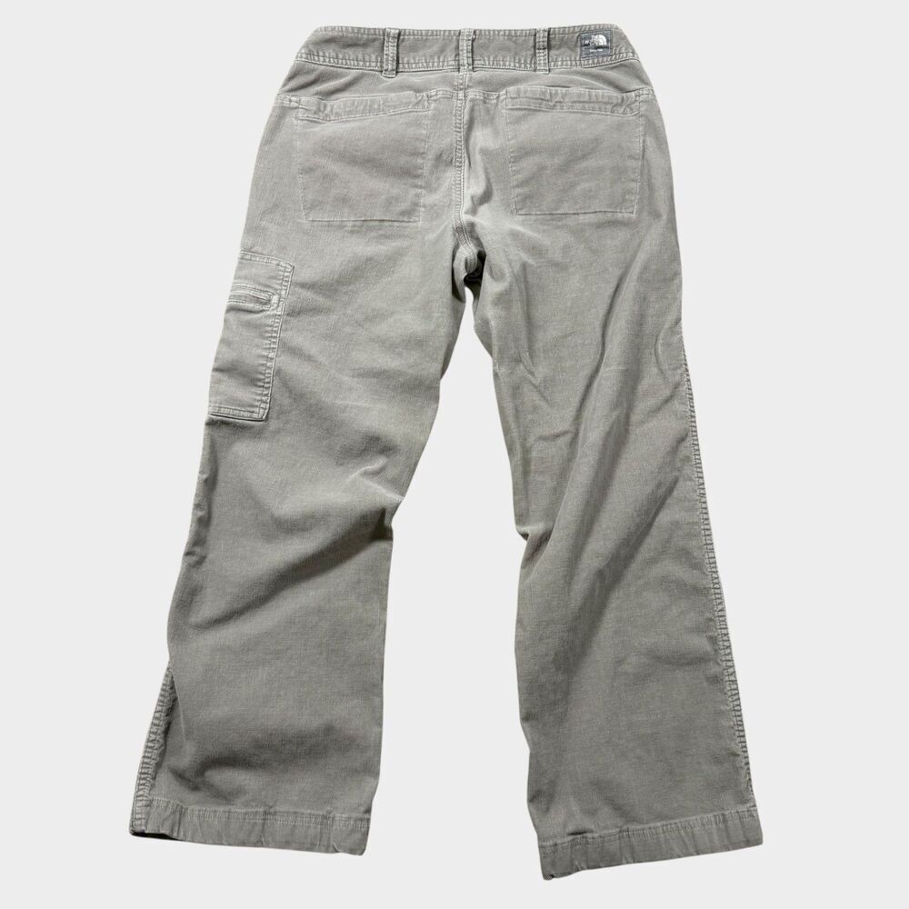 The North Face A5 Series Corduroy Cargo Pants Women’s 10 Gray Hiking Workwear - Picture 3 of 11